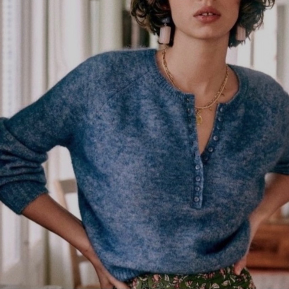 Sézane Leon sweater in Vintage Blue size xs